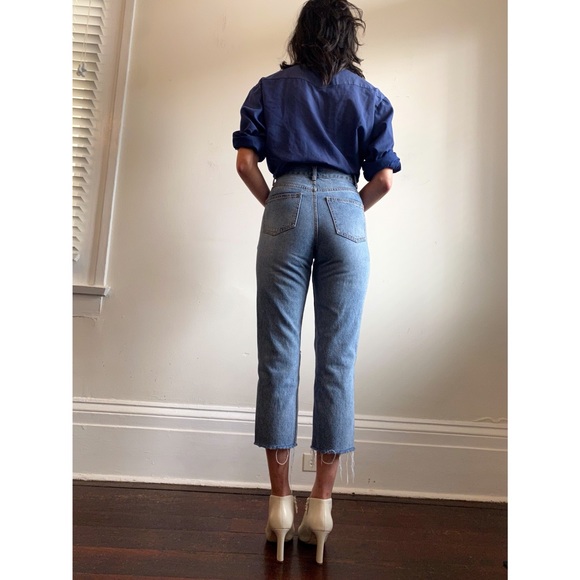 Twelve By Antwelfth Cropped Straight Leg Jeans Size 26 - Picture 7 of 8